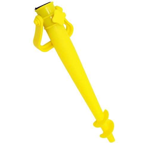 BAZA MOCOWANIE DO PARASOLA PLASTIKOWE WKRĘCANE 37CM ŻÓŁTE