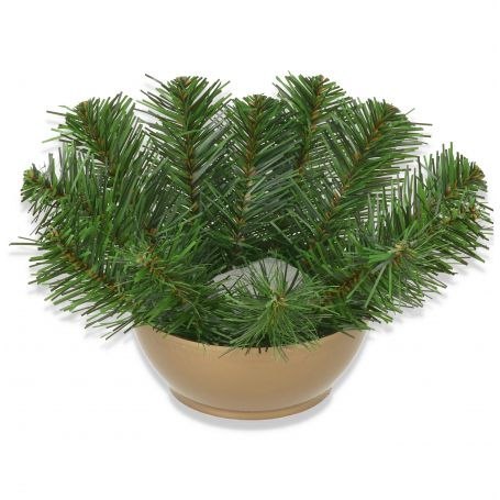 Cemenciak miska z zielonymi gałązkami