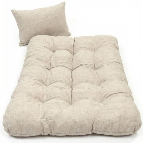 FOTEL WISZĄCY KOKON ZE STELAŻEM 196CM BEŻOWY120KG