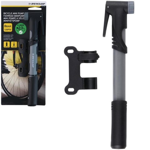 POMPKA ROWEROWA MINI 120psi (8bar) DUNLOP SZARA