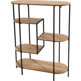 REGAŁ KWIETNIK 5 POZIOMOWY OWALNY 77X30X95CM BLAT DREWNIANY