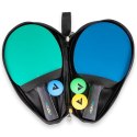 ZESTAW DO TENISA STOŁOWEGO TT - SET DUO COLORATO 2 RAKIETKI 3 PIŁECZKI POKROWIEC JOOLA