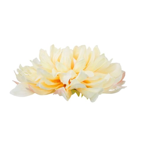 Dalia żółto-kremowa główka satyna 17 cm satynowa