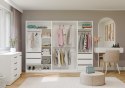 Garderoba Modułowa OPENO ZESTAW 260/200 BIAŁA Szuflady Drążki Półki Duża Do Sypialni