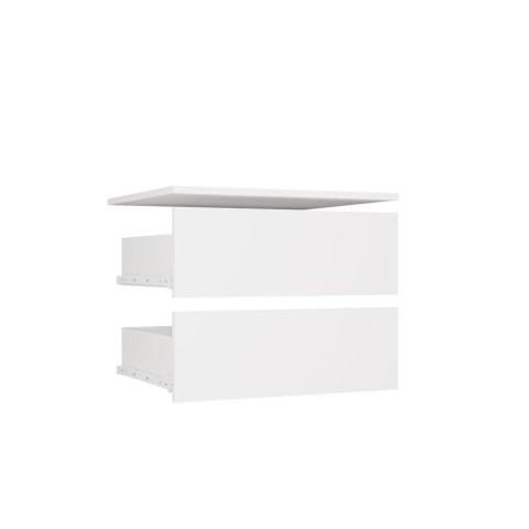 Garderoba Modułowa OPENO ZESTAW 260/200 BIAŁA Szuflady Drążki Półki Duża Do Sypialni