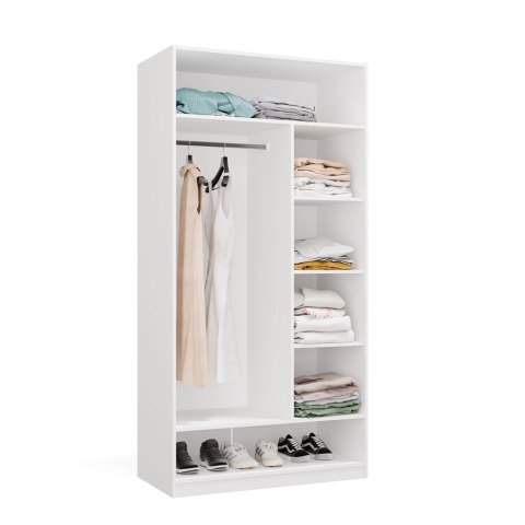 Garderoba Modułowa OPENO ZESTAW 260/250 BIAŁA Szuflady Drążki Półki Duża Do Sypialni