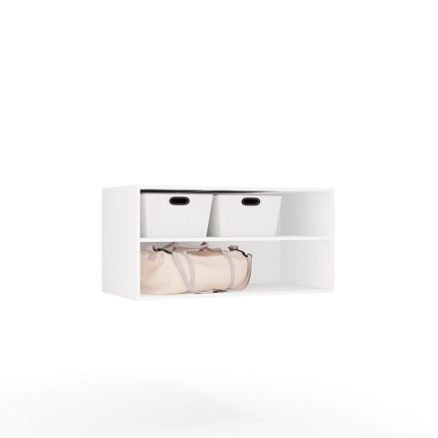 Garderoba Modułowa OPENO ZESTAW 260/250 BIAŁA Szuflady Drążki Półki Duża Do Sypialni