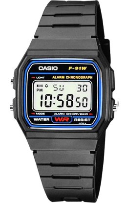 Zegarek Męski CASIO F-91W-1YEG + BOX