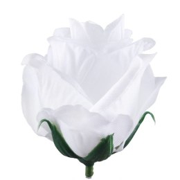 Biała róża w pąku