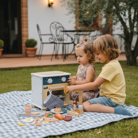 Drewniany piekarnik dla dzieci z akcesoriami 24 el. - Kabi 3+