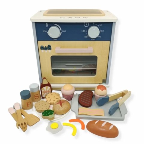 Drewniany piekarnik dla dzieci z akcesoriami 24 el. - Kabi 3+