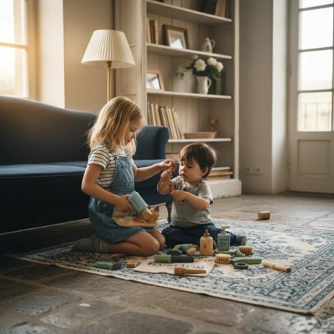 Drewniany salon fryzjerski 15 elementów - Kabi od 3 lat