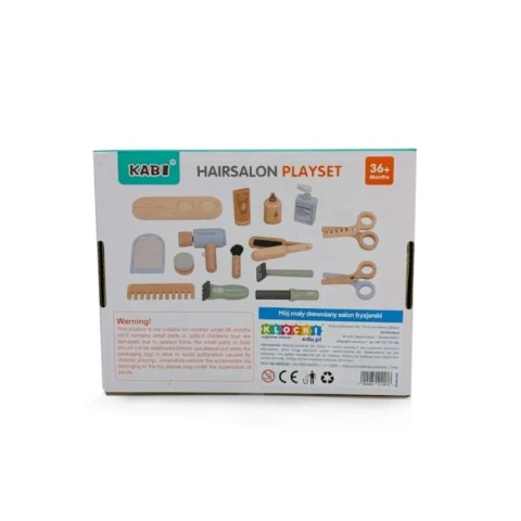 Drewniany salon fryzjerski 15 elementów - Kabi od 3 lat