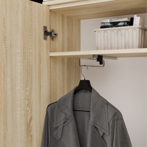 Garderoba HAGA III/1Sz2W DĄB SONOMA + 2x Wieszak