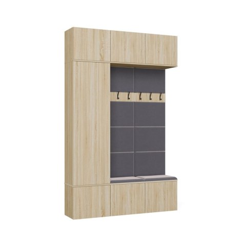 Garderoba HAGA III/1Sz2W DĄB SONOMA + 2x Wieszak