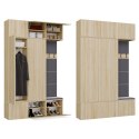 Garderoba HAGA III/2Sz1W DĄB SONOMA 2x Szafa + Wieszak