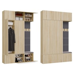 Garderoba HAGA III/2Sz1W DĄB SONOMA 2x Szafa + Wieszak