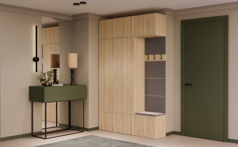 Garderoba HAGA III/2Sz1W DĄB SONOMA 2x Szafa + Wieszak