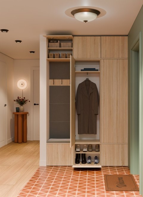 Garderoba HAGA III/2Sz1W DĄB SONOMA 2x Szafa + Wieszak