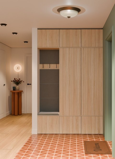 Garderoba HAGA III/2Sz1W DĄB SONOMA 2x Szafa + Wieszak