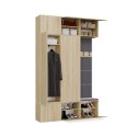 Garderoba HAGA III/2Sz1W DĄB SONOMA 2x Szafa + Wieszak