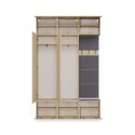 Garderoba HAGA III/2Sz1W DĄB SONOMA 2x Szafa + Wieszak