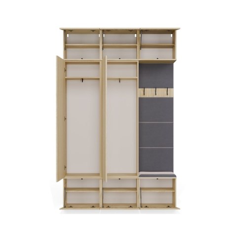 Garderoba HAGA III/2Sz1W DĄB SONOMA 2x Szafa + Wieszak