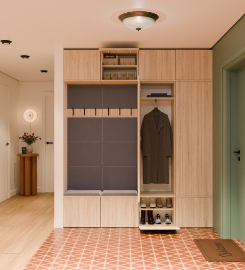 Garderoba HAGA IV/2Sz2W DĄB SONOMA 2x Szafa + 2x Wieszak