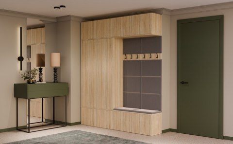 Garderoba HAGA IV/2Sz2W DĄB SONOMA 2x Szafa + 2x Wieszak