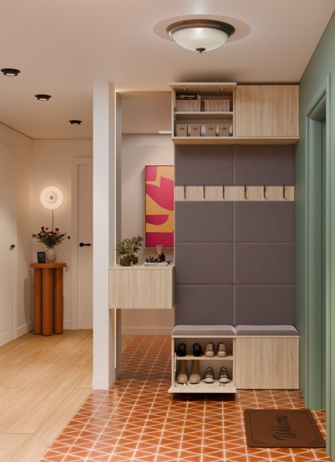 Garderoba Podwójny Wieszak HAGA II/2W DĄB SONOMA