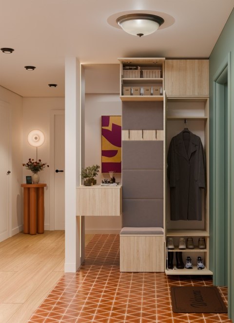 Garderoba Szafa + Wieszak HAGA II/1Sz1W DĄB SONOMA