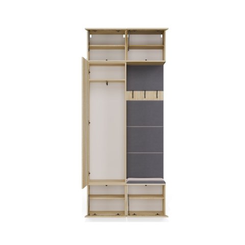 Garderoba Szafa + Wieszak HAGA II/1Sz1W DĄB SONOMA