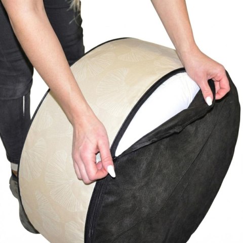 PUFA DMUCHANA TURYSTYCZNA OGRODOWA 55x25CM BEŻOWA