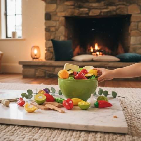 Warzywa do krojenia dla dzieci 28 el. - Jinkee 3+