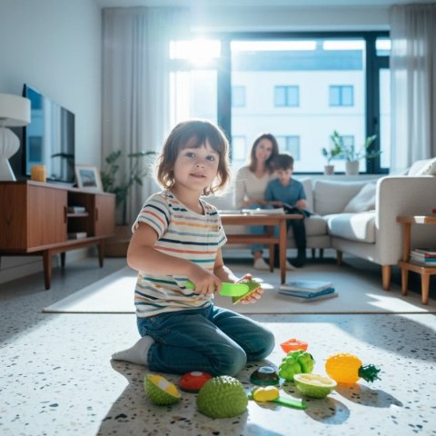 Warzywa i owoce do krojenia z deseczką 7 el. - Jinkee 3+