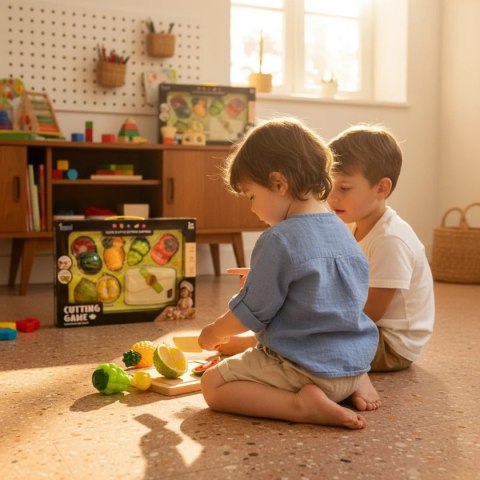 Warzywa i owoce do krojenia z deseczką 7 el. - Jinkee 3+