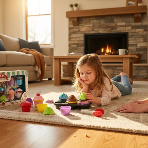 Zabawki magnetyczne dla dzieci - babeczki 25 el. Popular Playthings 3+