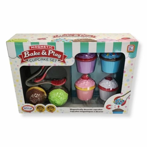 Zabawki magnetyczne dla dzieci - babeczki 25 el. Popular Playthings 3+