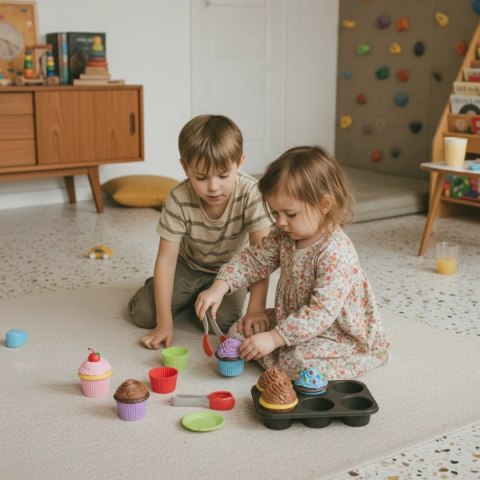 Zabawki magnetyczne dla dzieci - babeczki 25 el. Popular Playthings 3+