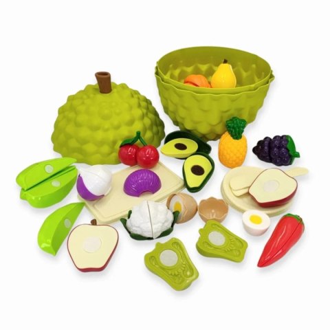 Zestaw owoców i warzyw do krojenia 21 el. - Jinkee 3+