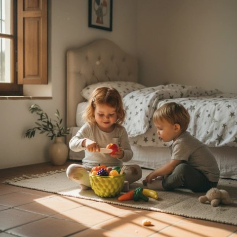 Zestaw owoców i warzyw do krojenia 21 el. - Jinkee 3+