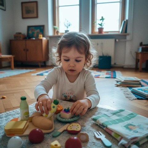 Drewniany zestaw piknikowy 16 elementów - Kabi od 3 lat