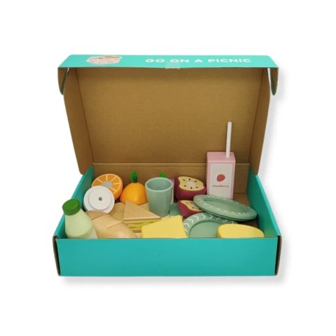 Drewniany zestaw piknikowy 16 elementów - Kabi od 3 lat