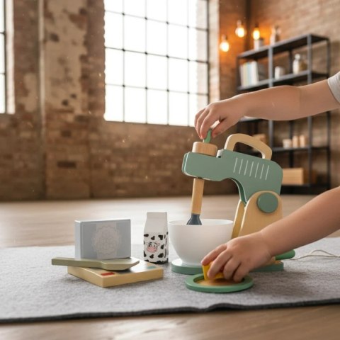 Kabi - Drewniany blender kuchenny z akcesoriami - 3+