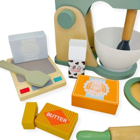 Kabi - Drewniany blender kuchenny z akcesoriami - 3+