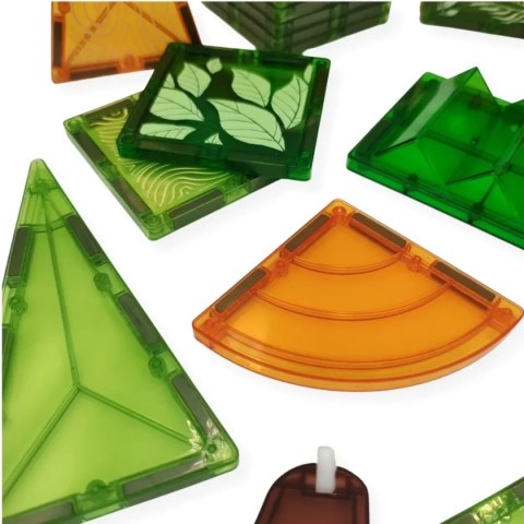 Klocki magnetyczne Dżungla 30 el. ze zwierzętami - X-Bida 3+