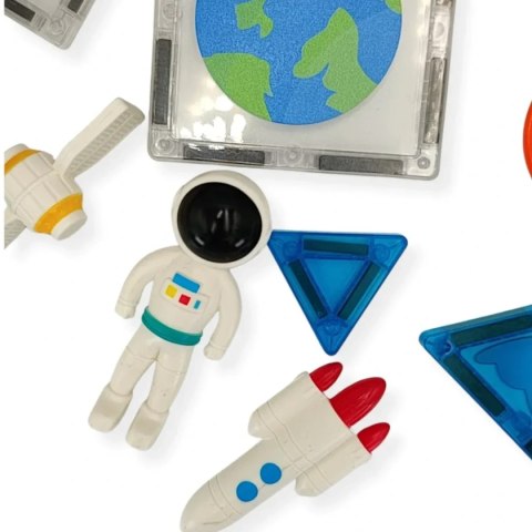 Klocki magnetyczne Kosmos 39 el. z astronautami - X-Bida 3+