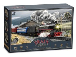 Kolejka R/C Elektryczna Lokomotywa Pociąg Towarowy Para Duży Zestaw Zdalnie Sterowany Akumulator