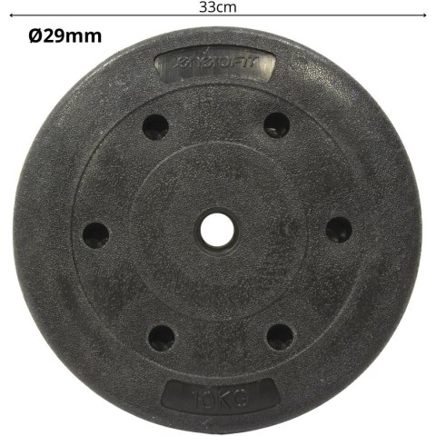 OBCIĄŻENIE BETONOWE 10 KG ENERO FIT fi29MM