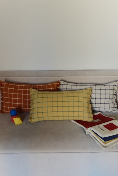 Poduszka Geo Block Terracota, Lorena Canals